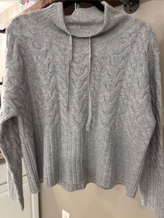 Alashan Sweaters - Alashan 100% Merino Wool Cable Knit Sweater | Size XL | Gray